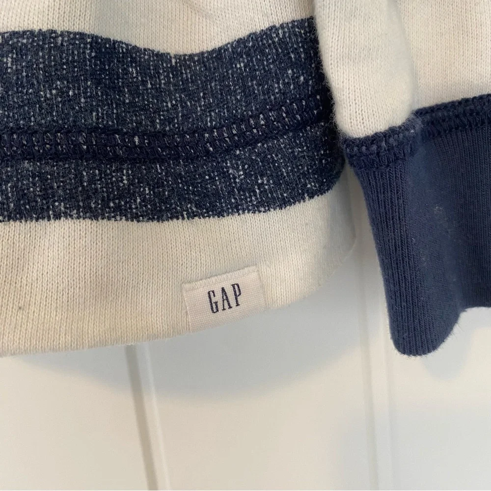 Gap Kids Little Boys Blue & White Striped Long Sleeve Shirt Size 6-7
